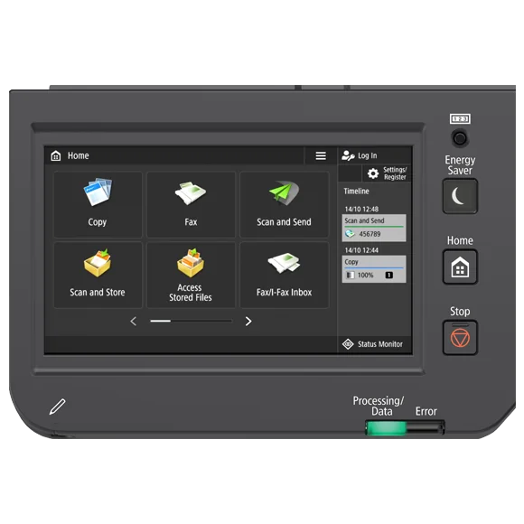Canon Color imageRUNNER C3326i interface detail