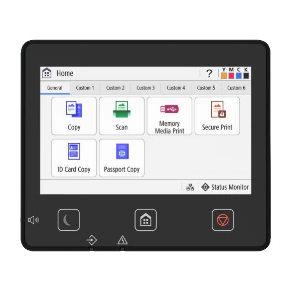Canon imageFORCE C1333F touchscreen detail