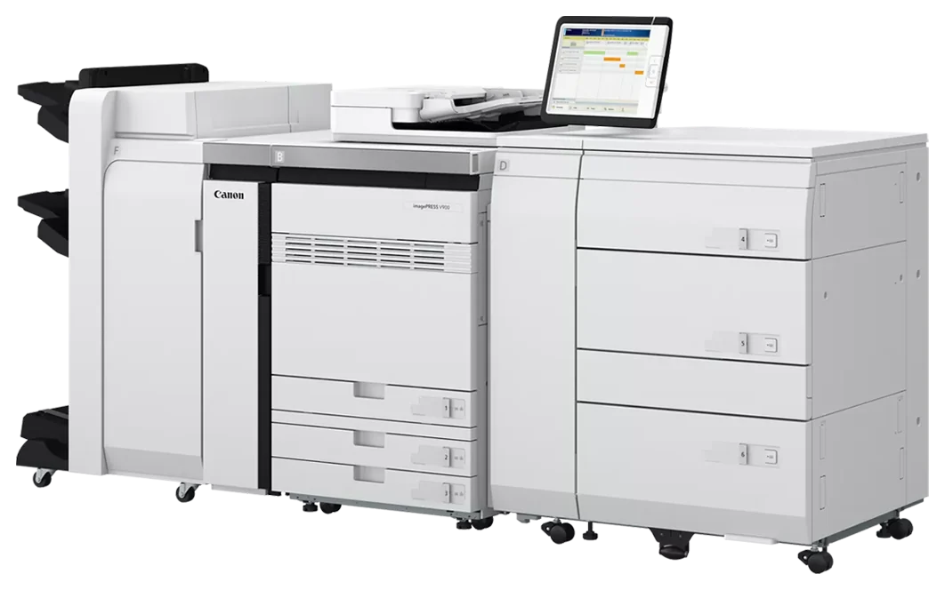 Canon imagePRESS V900 Series production digital press shown as standalone unit