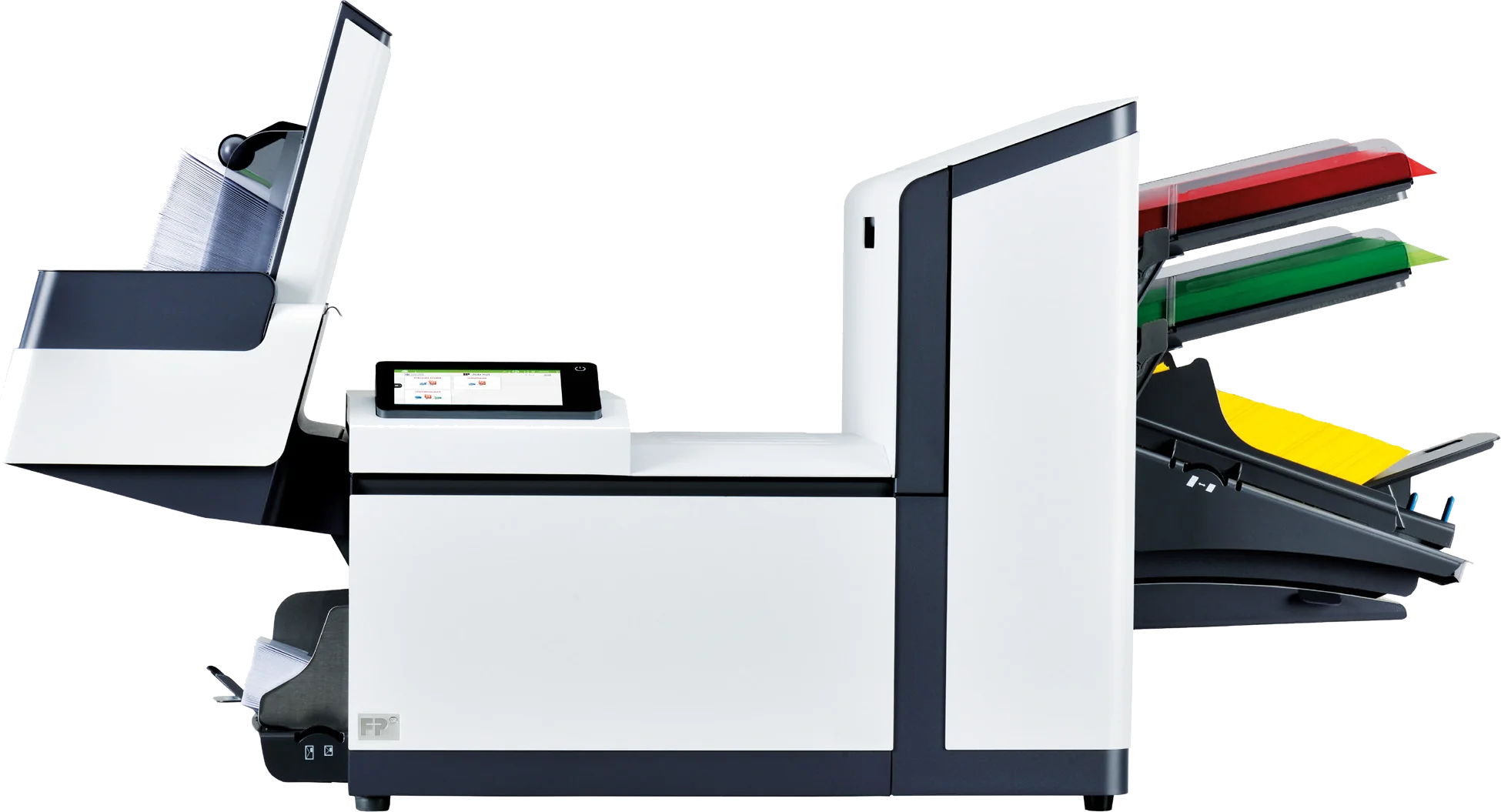 FP FPi 2700 folder inserter feeding, folding and inserting mail