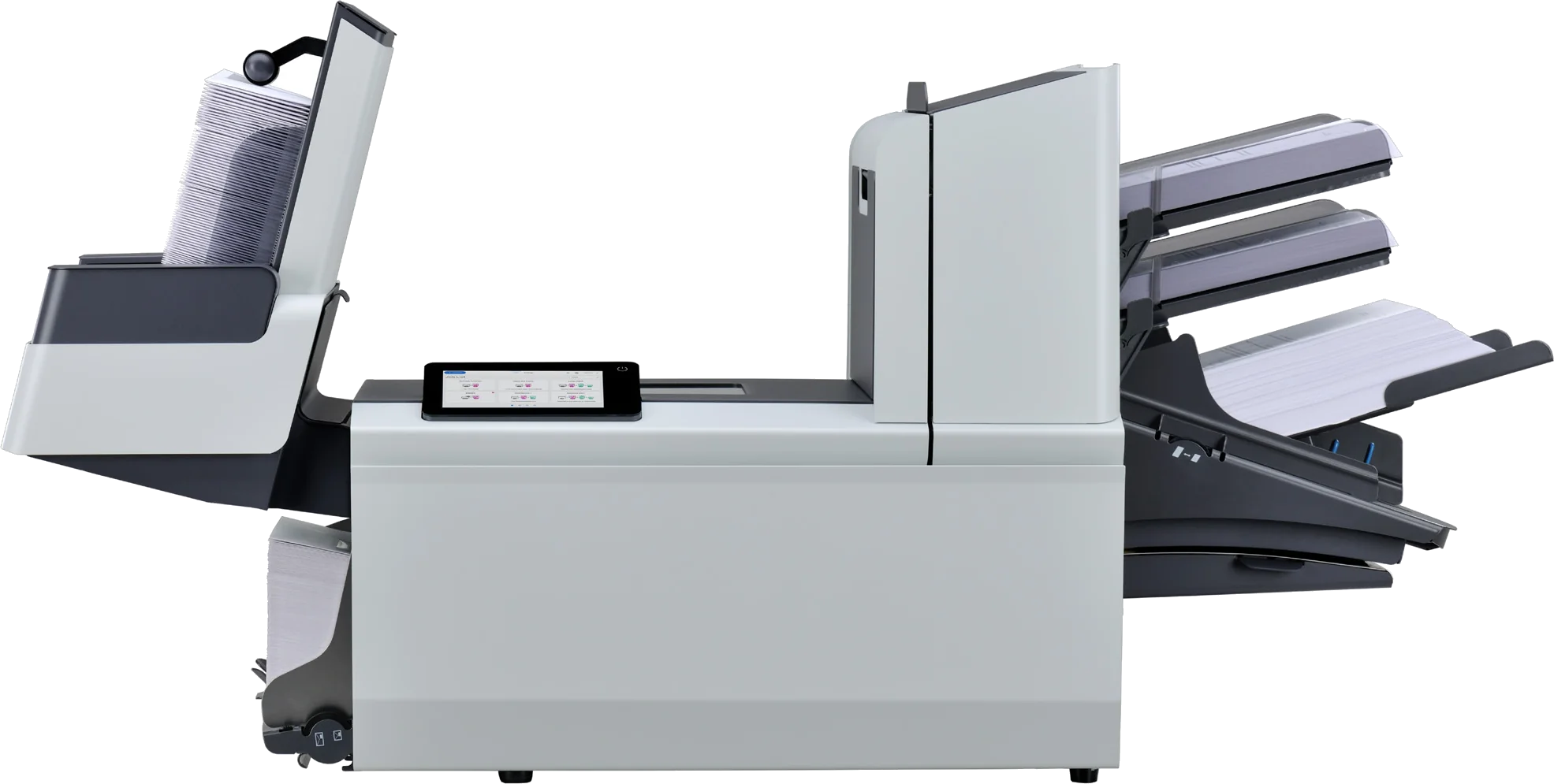 FP FPi 4800 folder inserter feeding, folding and inserting mail