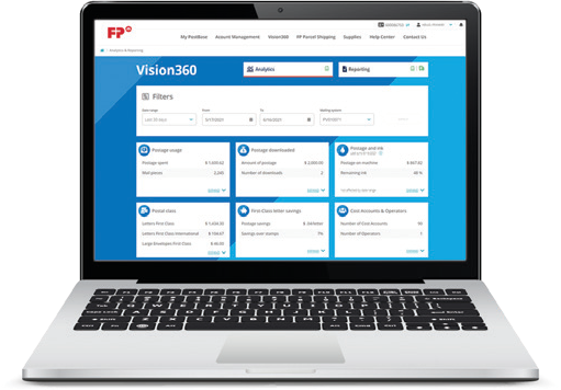 FP Vision360 analytics and reporting dashboard